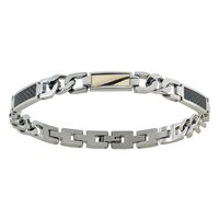 Pulsera Rosso Amante Hombre in Acero UBR132BM - UBR132BM